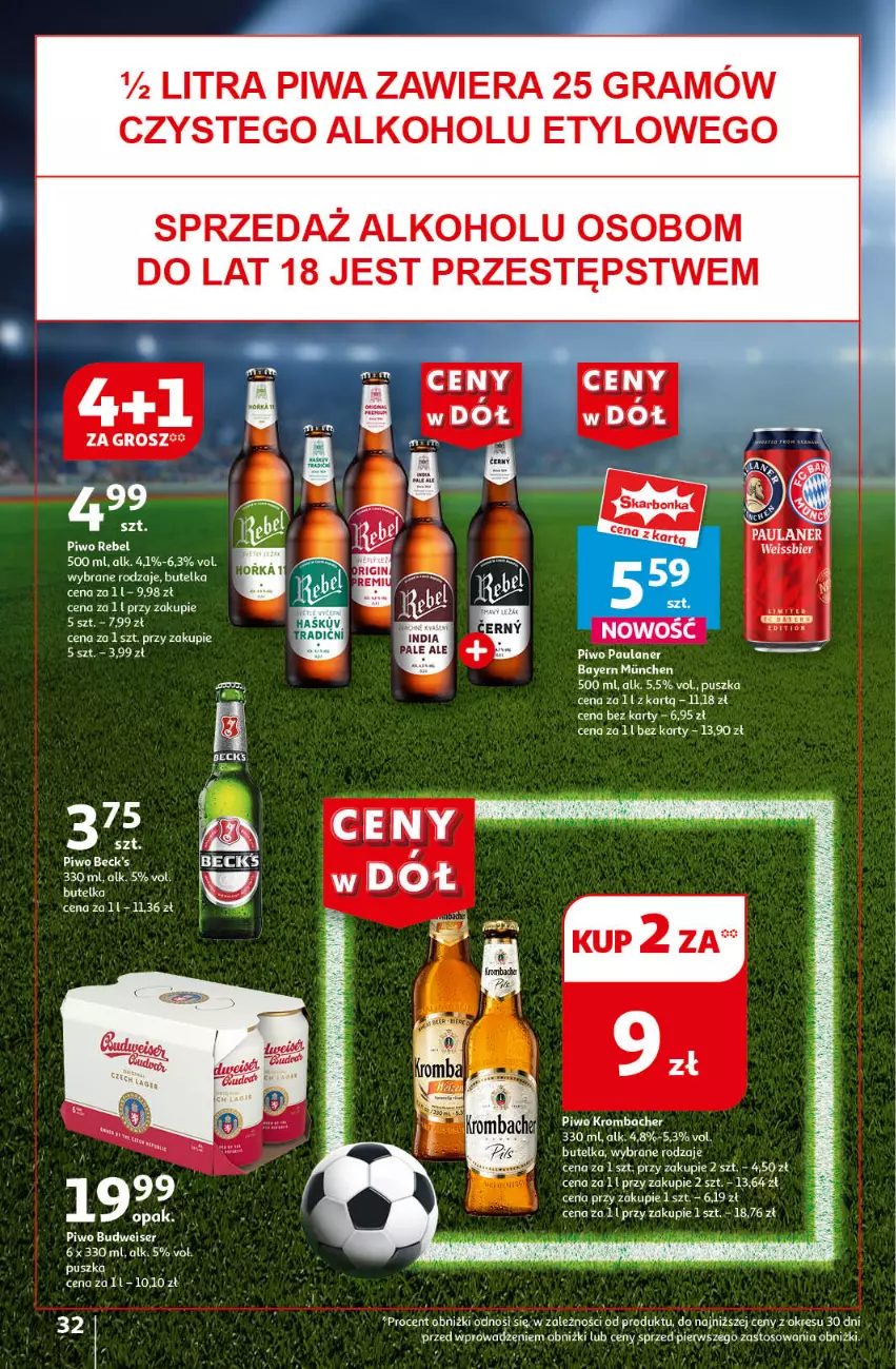 Gazetka promocyjna Auchan - Gazetka CENY W DÓŁ Hipermarket Auchan - ważna 20.06 do 26.06.2024 - strona 36 - produkty: Gra, Piwa, Piwo, Ser