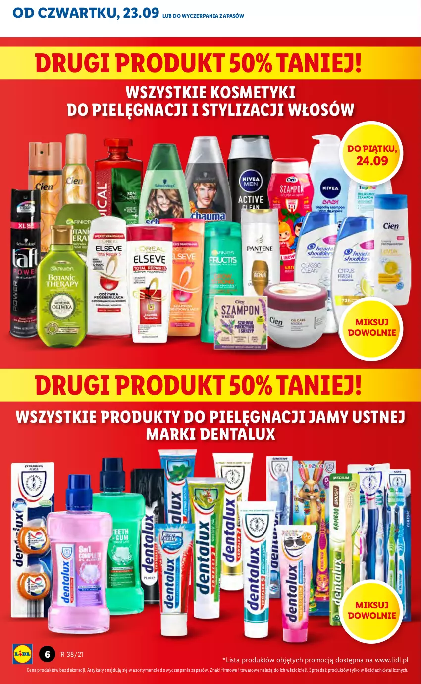 Gazetka promocyjna Lidl - GAZETKA - ważna 23.09 do 26.09.2021 - strona 6 - produkty: Kosmetyki do pielęgnacji