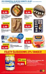 Gazetka promocyjna Lidl - GAZETKA - Gazetka - ważna od 26.09 do 26.09.2021 - strona 21 - produkty: Sałatka, Frosta, Por, Rio Mare, Paluszki rybne, Tusz, Sałat, Sushi, Tuńczyk