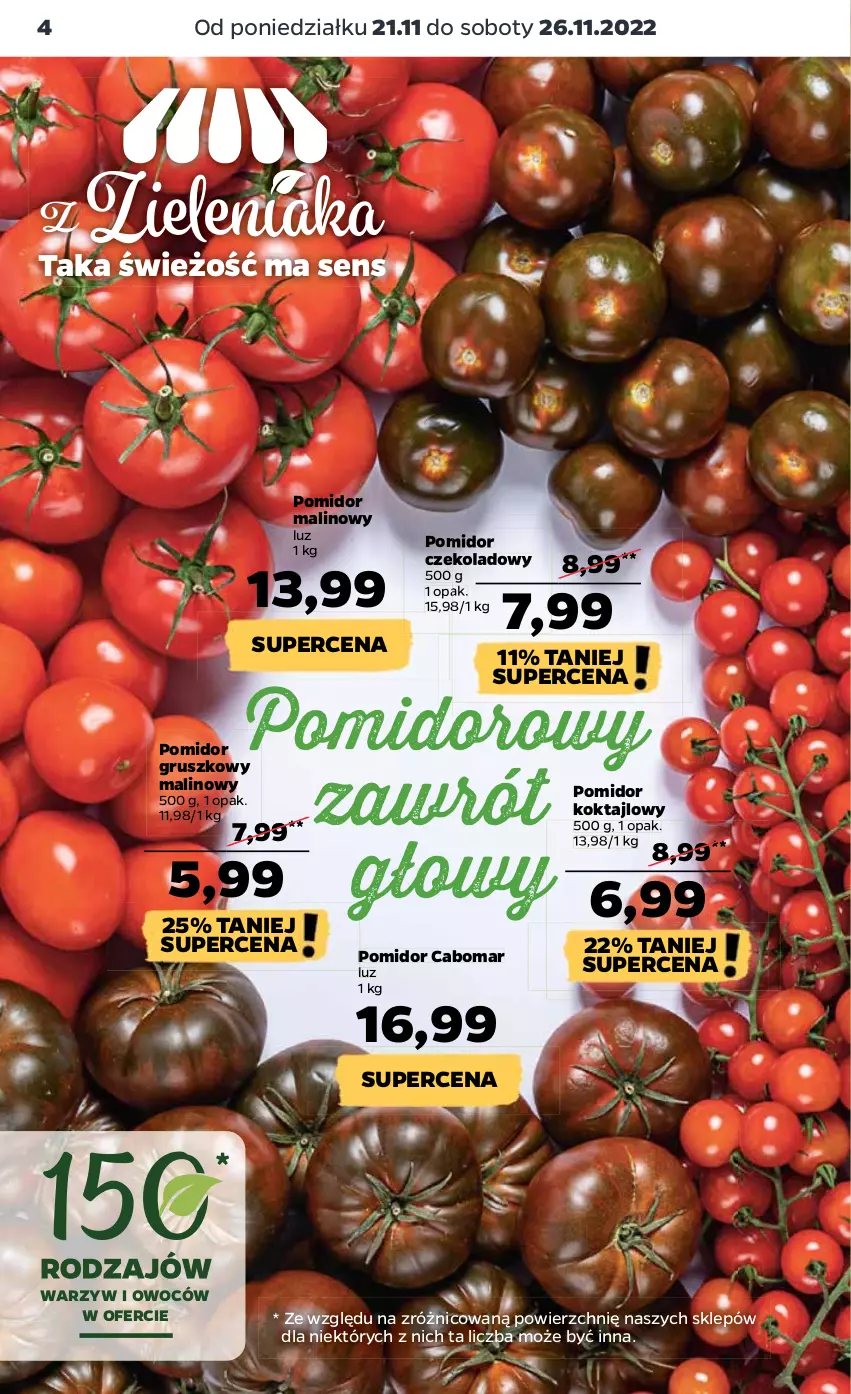 Gazetka promocyjna Netto - Artykuły spożywcze - ważna 21.11 do 26.11.2022 - strona 4 - produkty: Pomidor malinowy