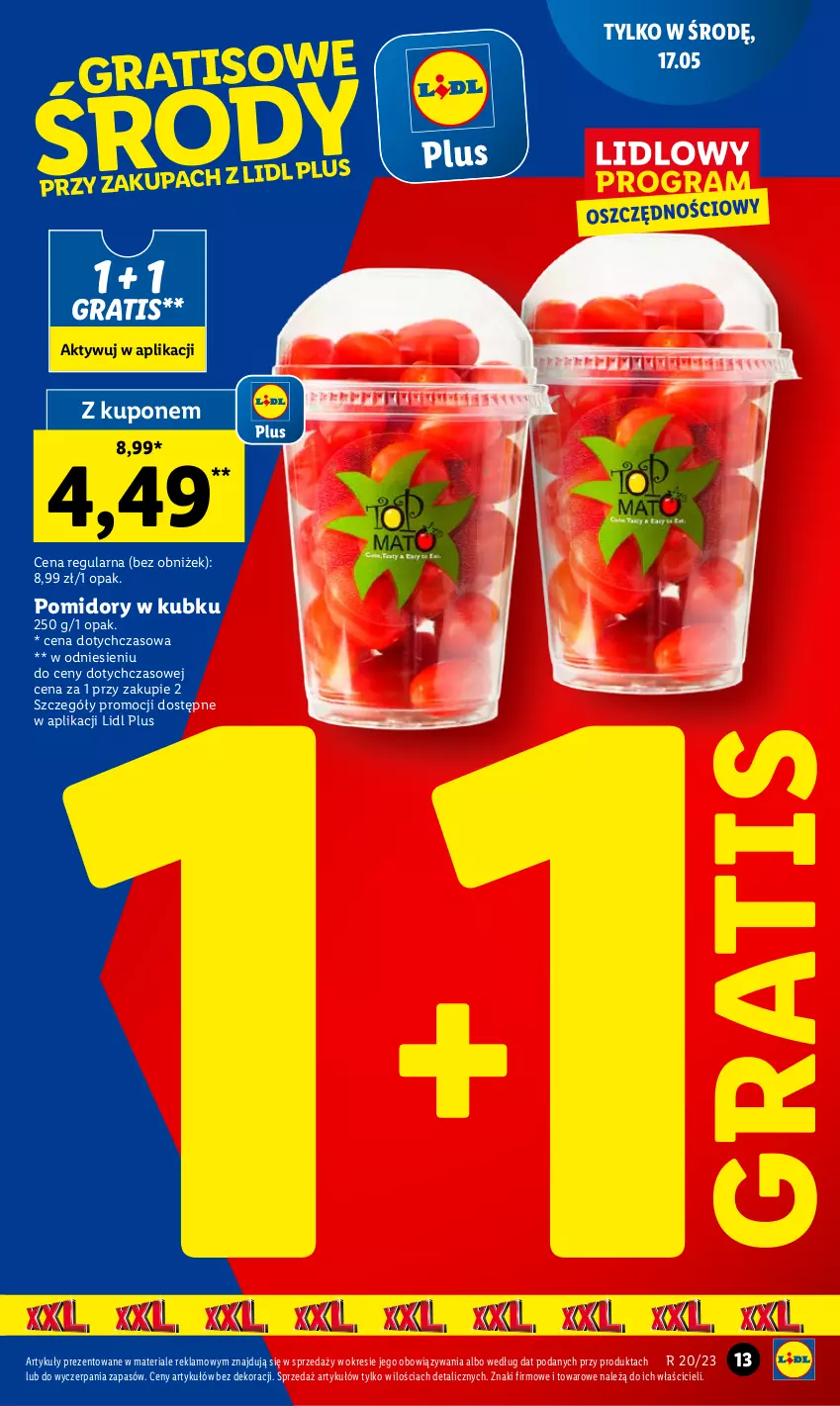 Gazetka promocyjna Lidl - GAZETKA - ważna 15.05 do 17.05.2023 - strona 13 - produkty: Gra, Pomidory