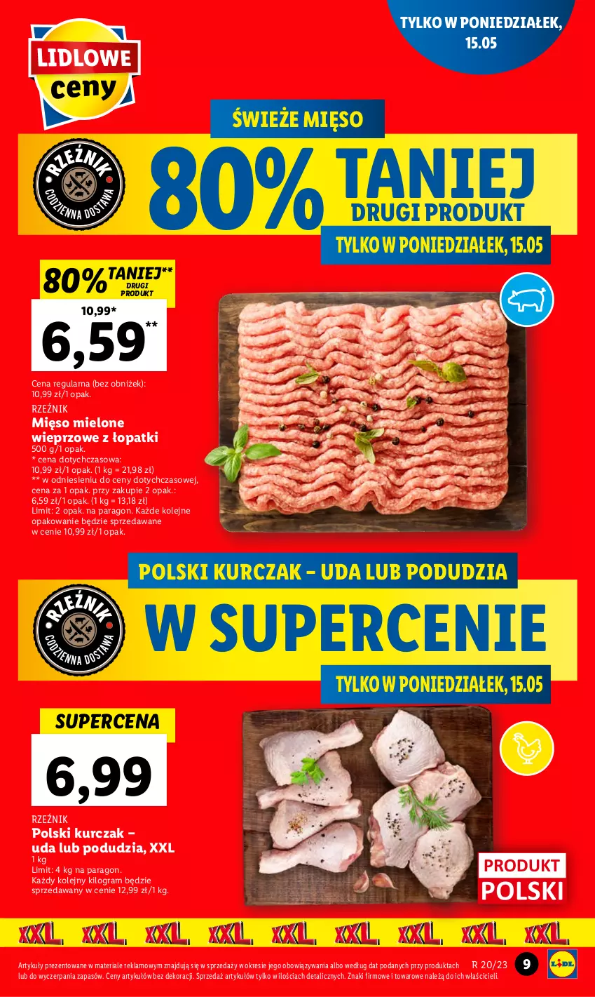 Gazetka promocyjna Lidl - GAZETKA - ważna 15.05 do 17.05.2023 - strona 9 - produkty: Gra, Kurczak, Mięso, Mięso mielone, Olej