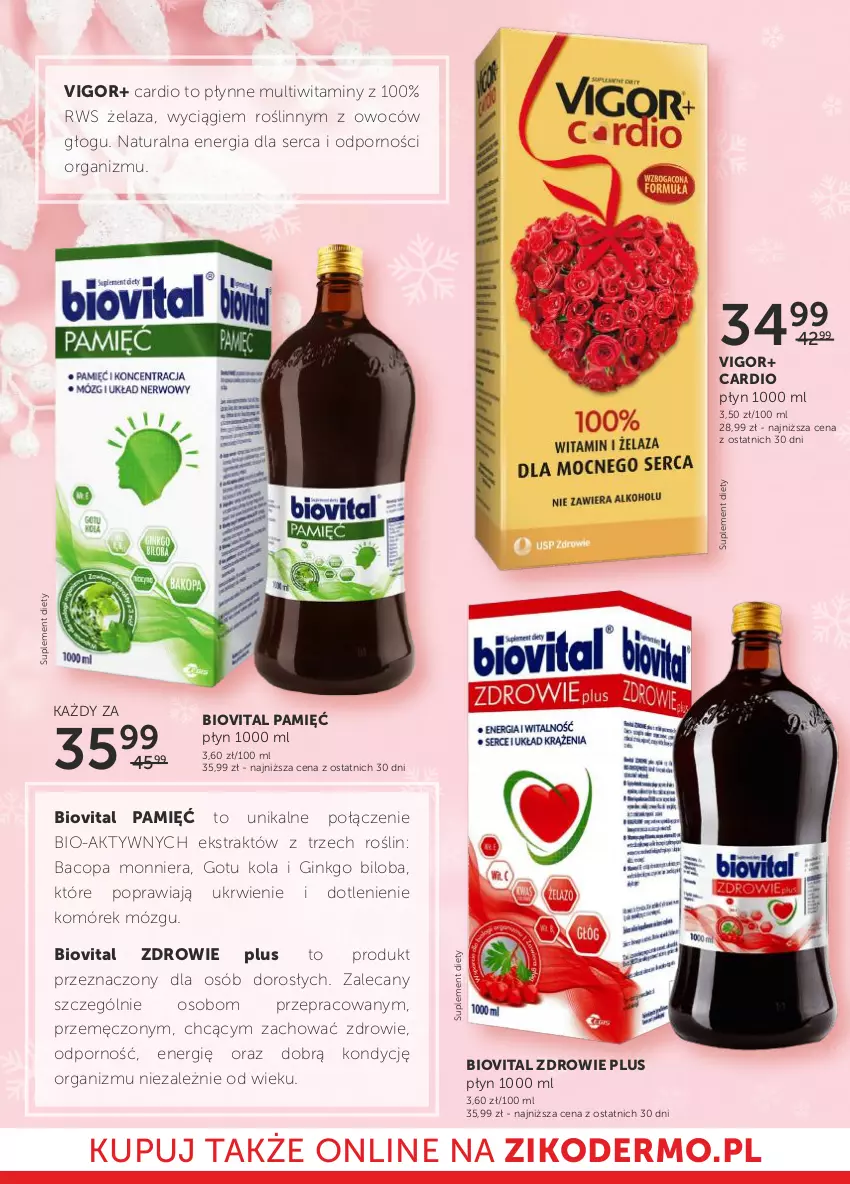 Gazetka promocyjna Ziko - Gazetka Ziko Dermo - ważna 12.01 do 25.01.2023 - strona 24 - produkty: Biovital, Gin, Por, Ser, Suplement diety, Zdrowie