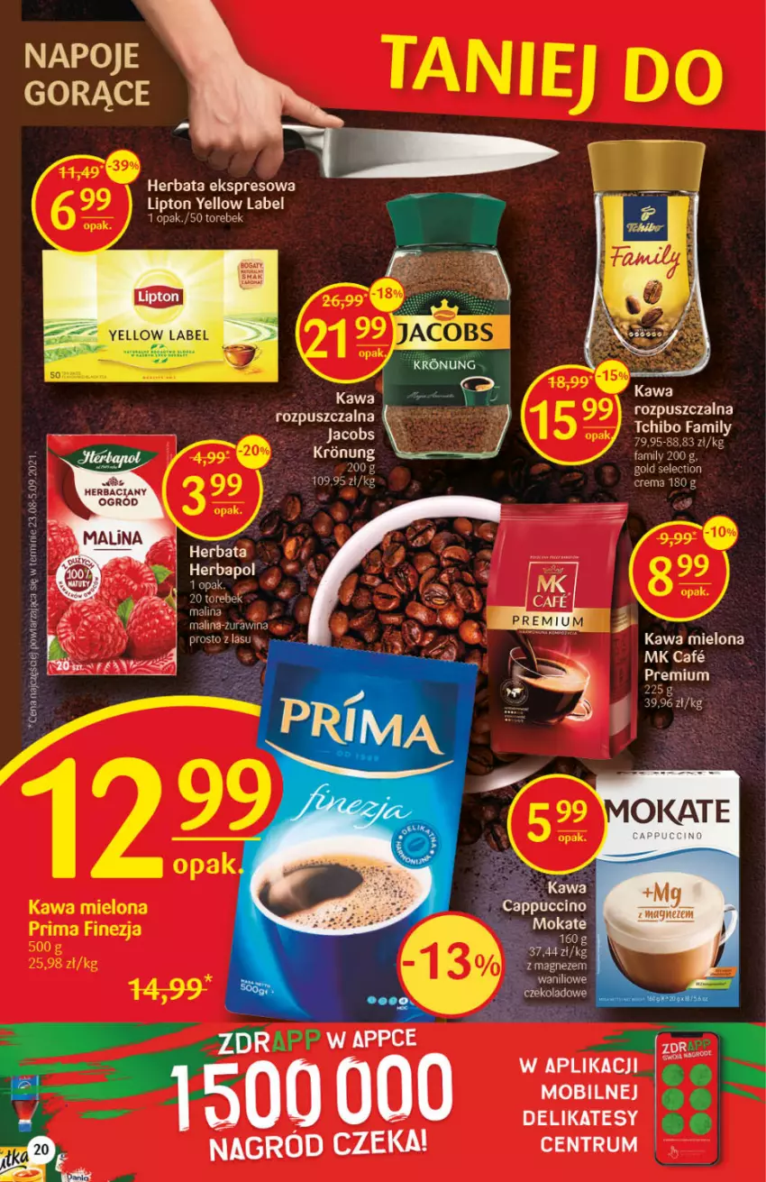 Gazetka promocyjna Delikatesy Centrum - Gazetka DC43 n. fresh - ważna 28.10 do 03.11.2021 - strona 20 - produkty: Fa, Herbapol, Herbata, Kawa, Kawa mielona, Kawa rozpuszczalna, Lipton, Mobil, Napoje, Rum, Tchibo, Tchibo Family