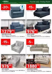 Gazetka promocyjna Merkury Market - Szkola -30% - Gazetka - ważna od 25.08 do 25.08.2024 - strona 10 - produkty: Bell, Sofa, Laur, Narożnik, Bella, Meble, Fa