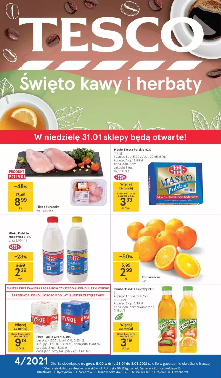 Gazetka promocyjna Tesco - Świeto kawy i herbaty - ważna 28.01 do 03.02.2021 - strona 1