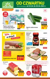 Gazetka promocyjna Stokrotka - Market - Gazetka - ważna od 28.04 do 28.04.2021 - strona 1 - produkty: Piwa, Piwo, Nescafé, Ser, Rum, Gin, Gra, Papier, Polędwiczka wieprzowa, Kawa, Warka, Papier toaletowy, Lack, Szynka, Gouda, Olewnik