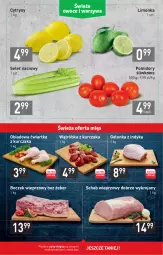 Gazetka promocyjna Stokrotka - Market - Gazetka - ważna od 28.04 do 28.04.2021 - strona 3 - produkty: Kurczak, Golonka z indyka, Cytryny, Schab wieprzowy, Limonka, Boczek, Seler naciowy, Pomidory, Boczek wieprzowy
