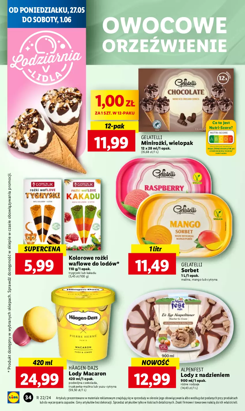 Gazetka promocyjna Lidl - GAZETKA - ważna 27.05 do 29.05.2024 - strona 38 - produkty: Czekolada, Gry, Lody, Mango, Wazon