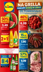 Gazetka promocyjna Lidl - GAZETKA - Gazetka - ważna od 29.05 do 29.05.2024 - strona 1 - produkty: Piwa, Sok, Karkówka wieprzowa, PIKOK, Arbuz, Kiełbasa, Pomidory, Kiełbasa śląska