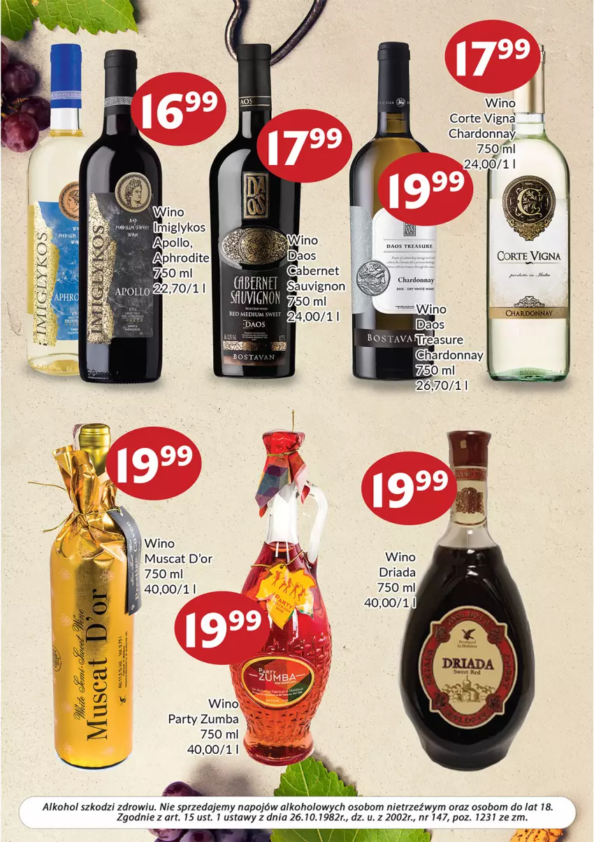 Gazetka promocyjna Prim Market - ważna 01.10 do 31.10.2022 - strona 5 - produkty: Chardonnay, Mus, Wino
