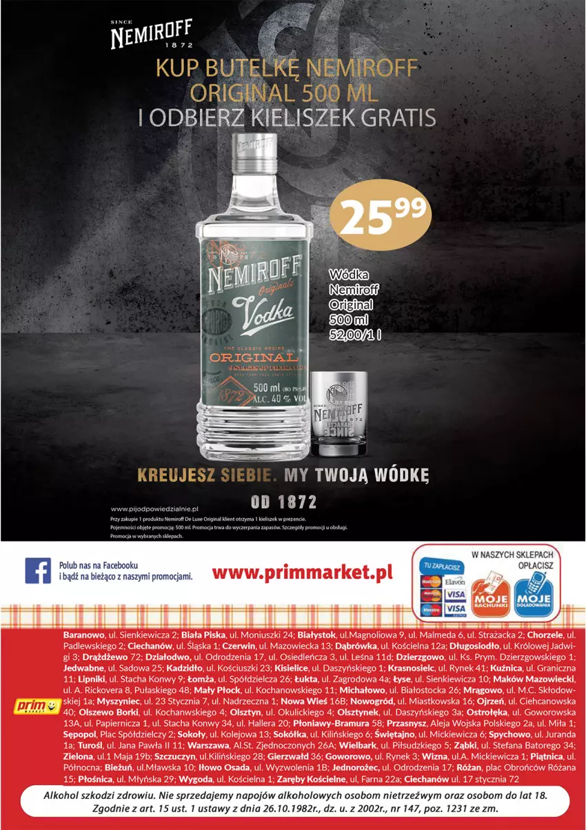 Gazetka promocyjna Prim Market - ważna 01.10 do 31.10.2022 - strona 8 - produkty: Fa, Gin, Gra, Jednorożec, Kieliszek, Kisiel, Koc, Malm, Mysz, Ogród, Olej, Papier, Piątnica, Róża, Sok, Sokół, Stock