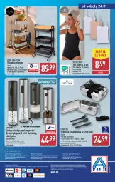 Gazetka promocyjna Aldi - Artykuły przemysłowe i tekstylia - Gazetka - ważna od 24.01 do 24.01.2026 - strona 14 - produkty: Top, Por, Koc, Widelec, O nas, Pojemnik, Wełna, Pieprz, Korkociąg, Wózek, Danio, Biuro, Fa