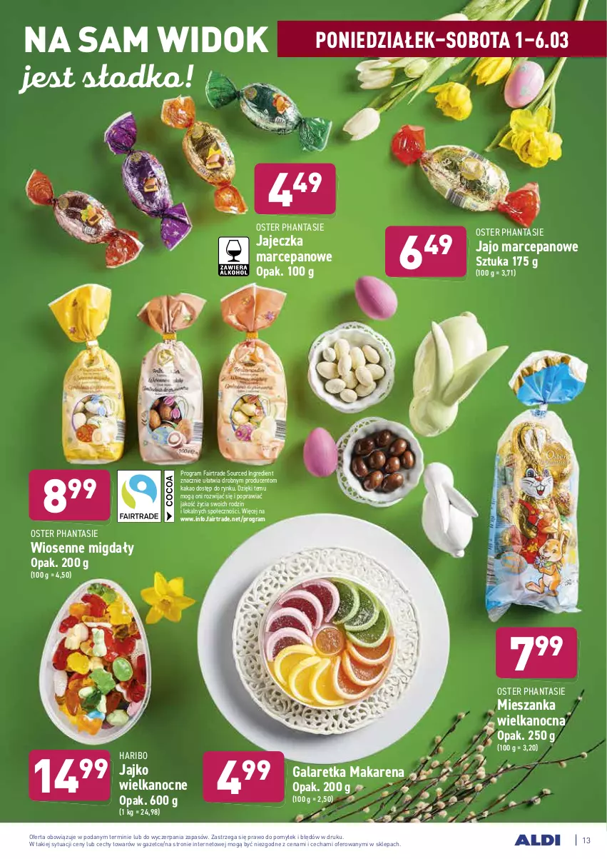 Gazetka promocyjna Aldi - ALE! CENA w ALDI - ważna 01.03 do 13.03.2021 - strona 13 - produkty: Fa, Gala, Galaretka, Gra, Haribo, Kakao, Migdały