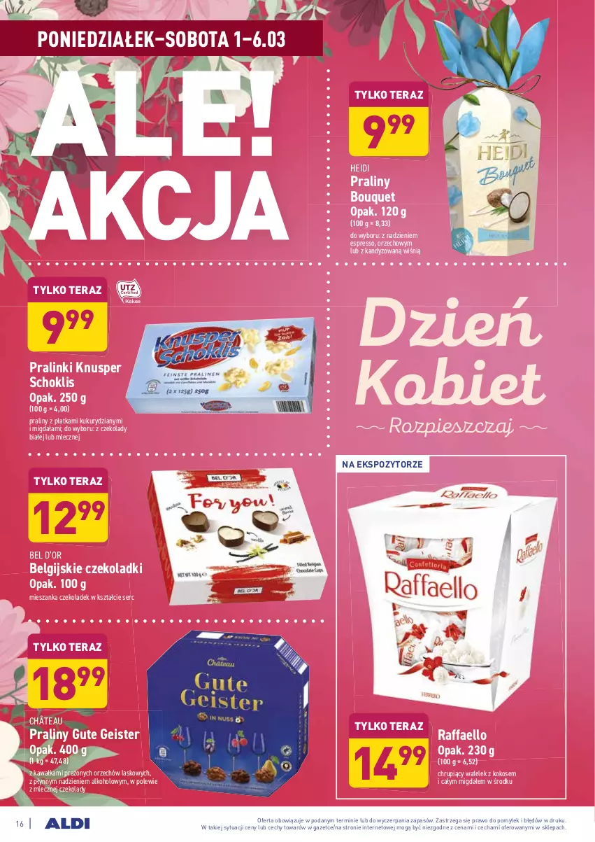 Gazetka promocyjna Aldi - ALE! CENA w ALDI - ważna 01.03 do 13.03.2021 - strona 16 - produkty: Fa, Kawa, Kokos, LG, Praliny, Raffaello, Ser, Tera, Wafelek