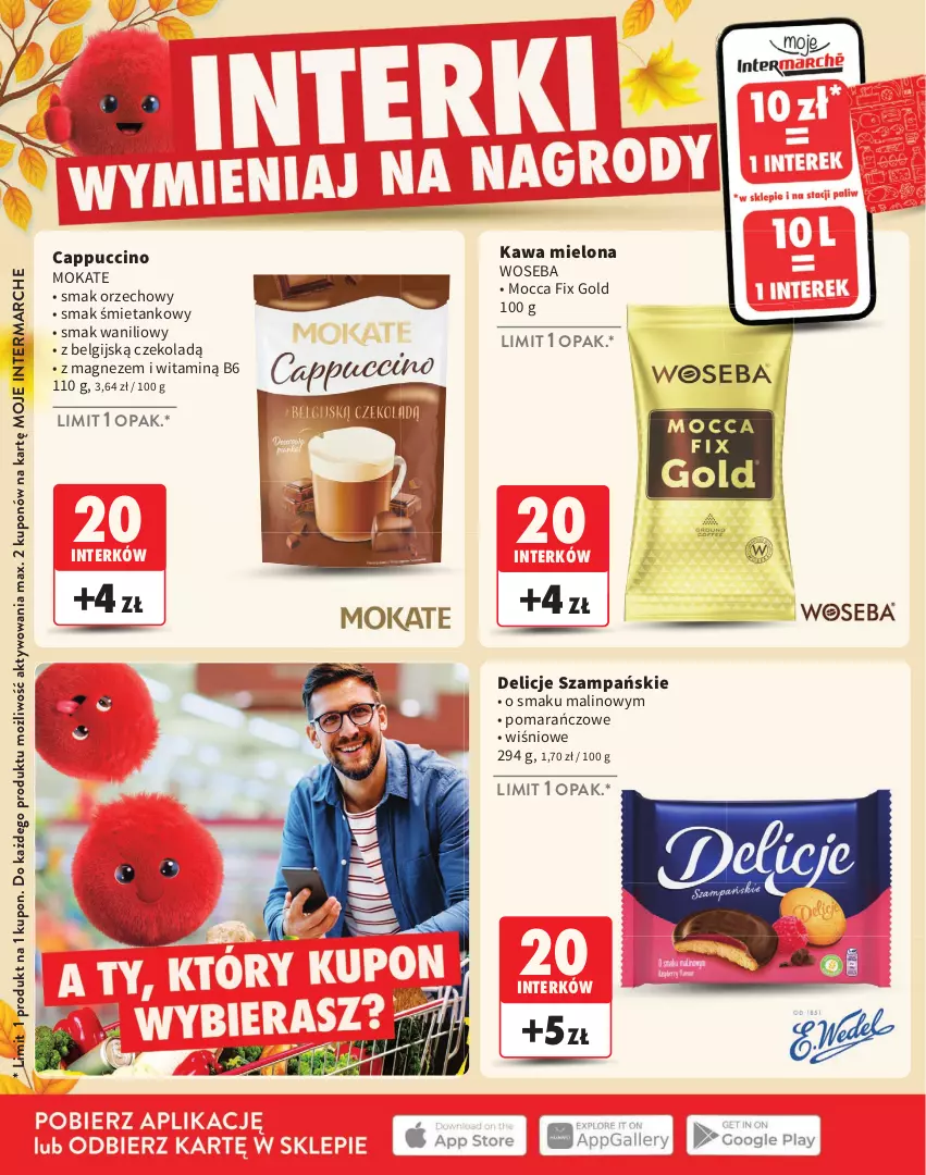 Gazetka promocyjna Intermarche - Katalog Interki - ważna 03.09 do 25.11.2026 - strona 12 - produkty: Cappuccino, Delicje, Kawa, Kawa mielona, LG, Magnez, Mocca Fix Gold, Woseba