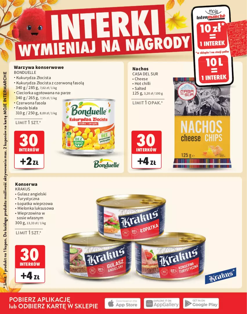 Gazetka promocyjna Intermarche - Katalog Interki - ważna 03.09 do 25.11.2026 - strona 14 - produkty: Bonduelle, Cieciorka, Fa, Fasola, Krakus, Kukurydza, Orka, Ser, Sos, Warzywa, Warzywa konserwowe, Wieprzowina