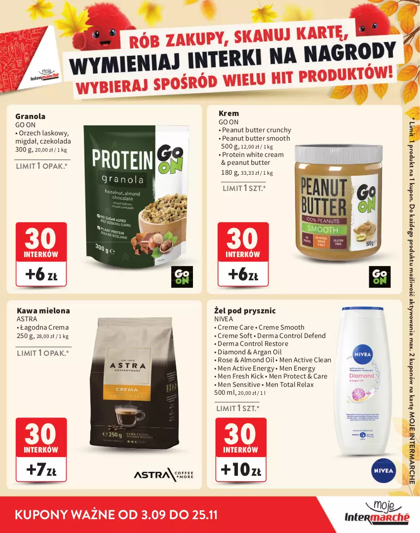 Gazetka promocyjna Intermarche - Katalog Interki - ważna 03.09 do 25.11.2026 - strona 21 - produkty: Control, Czekolada, Gra, Granola, Kawa, Kawa mielona, Nivea