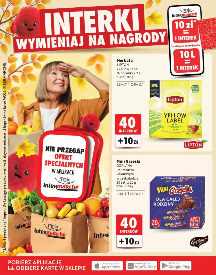 Gazetka promocyjna Intermarche - Katalog Interki - ważna 03.09 do 25.11.2026 - strona 24 - produkty: Goplana, Grześki, Herbata, Kakao, LANA, Lipton, Mini Grześki