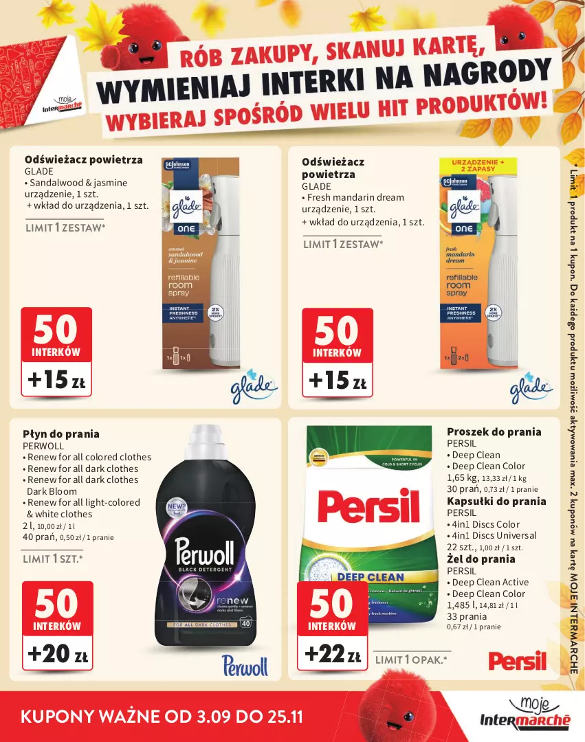 Gazetka promocyjna Intermarche - Katalog Interki - ważna 03.09 do 25.11.2026 - strona 31 - produkty: Kapsułki do prania, Odświeżacz powietrza, Persil, Perwoll, Płyn do prania, Proszek do prania