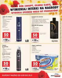 Gazetka promocyjna Intermarche - Katalog Interki - Gazetka - ważna od 25.11 do 25.11.2026 - strona 29 - produkty: Mus, Papier, Taft, Papier toaletowy, Rolki, Szampon, Syoss, Lakier do włosów, Odżywka, Pianka do włosów, Lakier
