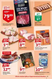 Gazetka promocyjna Auchan - Więcej za mniej Sueprmarkety - Gazetka - ważna od 17.03 do 17.03.2021 - strona 5 - produkty: Kurczak, Stek wołowy, Parówki, Parówki z szynki, Golonka z indyka, Stek, Tarczyński, Morliny, Kiełbasa biała, Kiełbasa