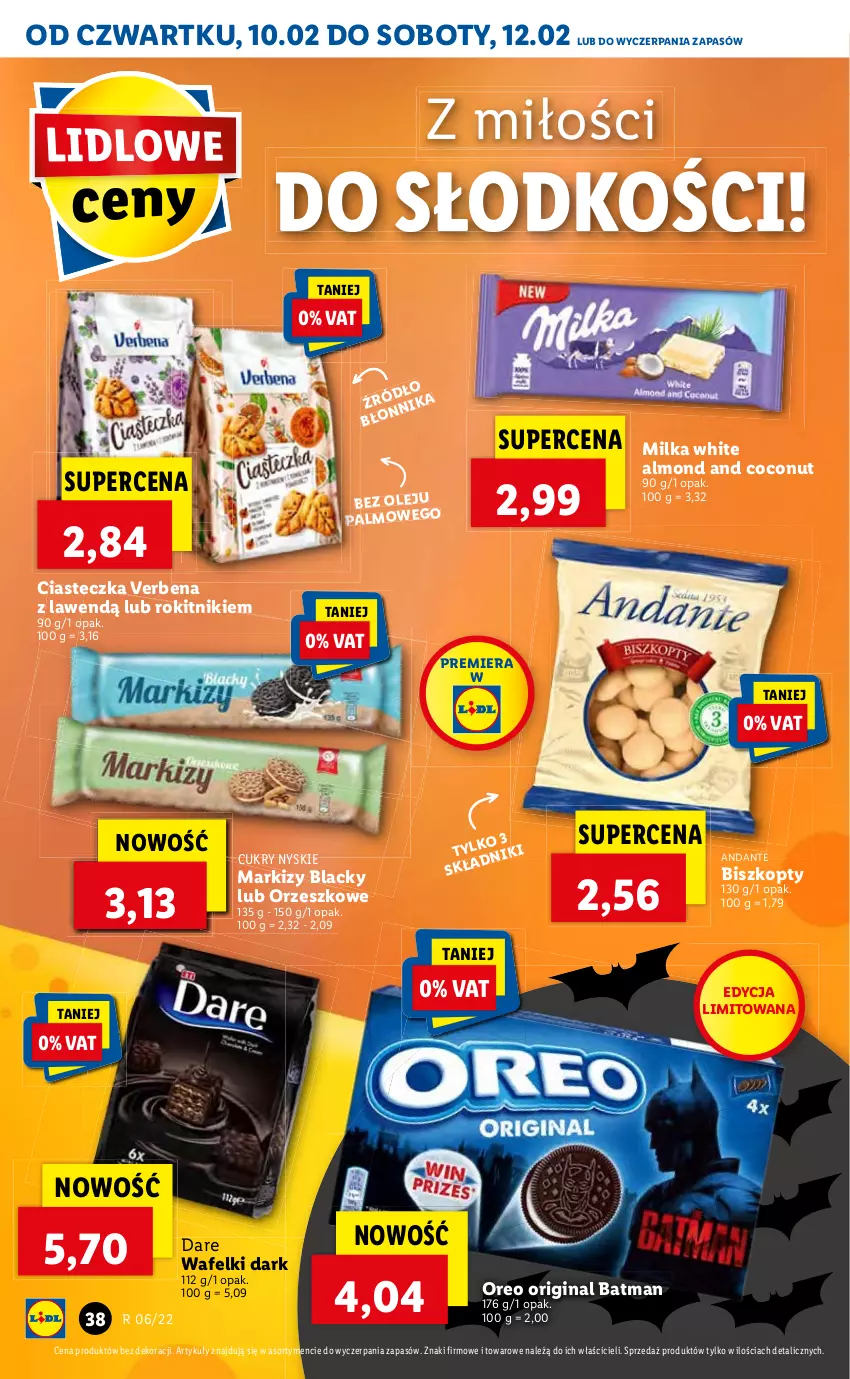 Gazetka promocyjna Lidl - GAZETKA - ważna 10.02 do 12.02.2022 - strona 38 - produkty: Gin, Lack, Milka, Oreo