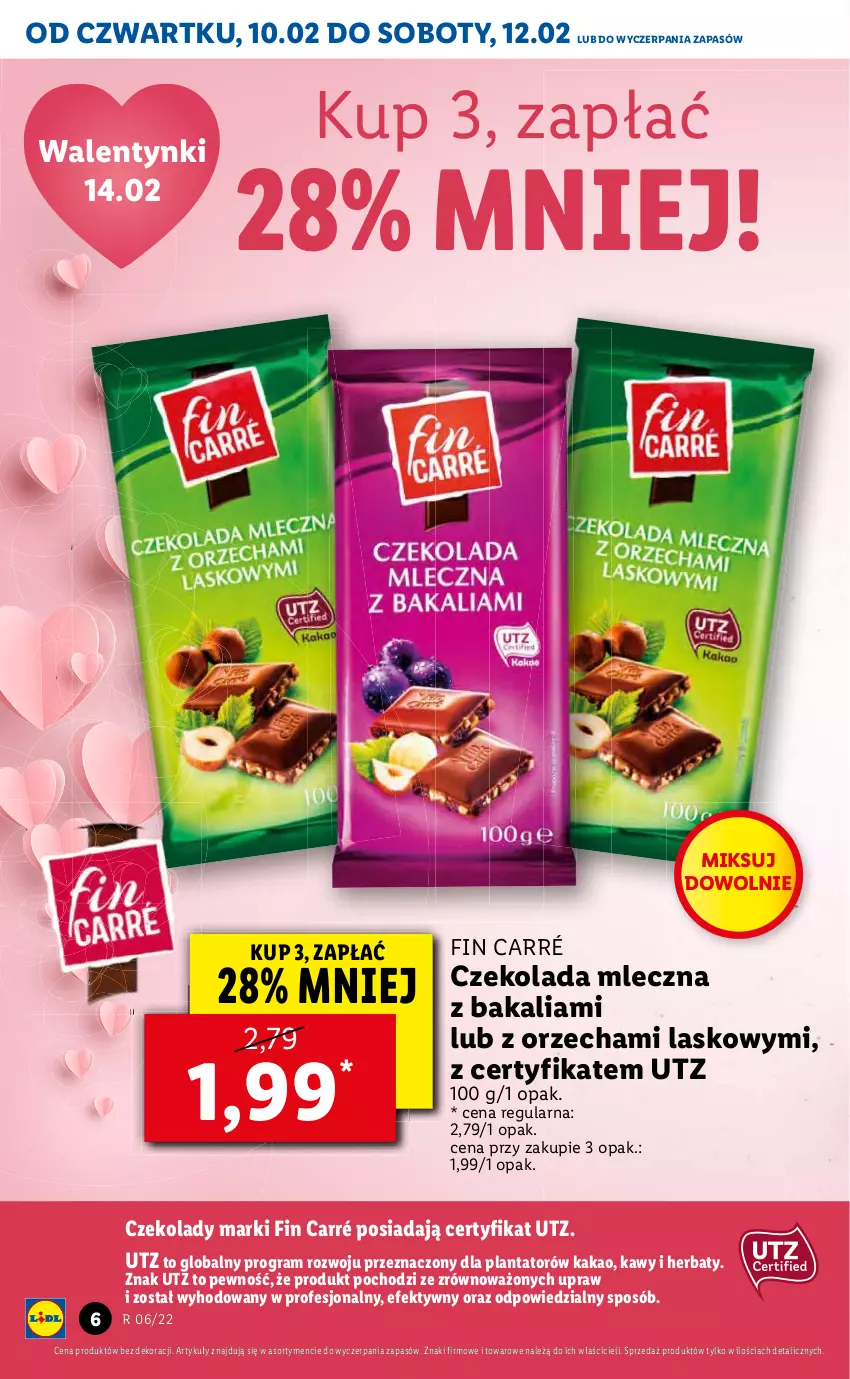 Gazetka promocyjna Lidl - GAZETKA - ważna 10.02 do 12.02.2022 - strona 6 - produkty: Czekolada, Czekolada mleczna, Gra, Kakao