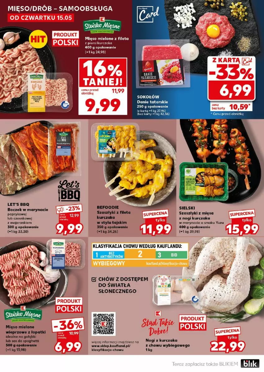 Gazetka promocyjna Kaufland - ważna 17.05 do 17.05.2025 - strona 2 - produkty: Boczek, Drób, Kurczak, Mięso, Mięso mielone, Sok, Sokołów, Sos, Spaghetti