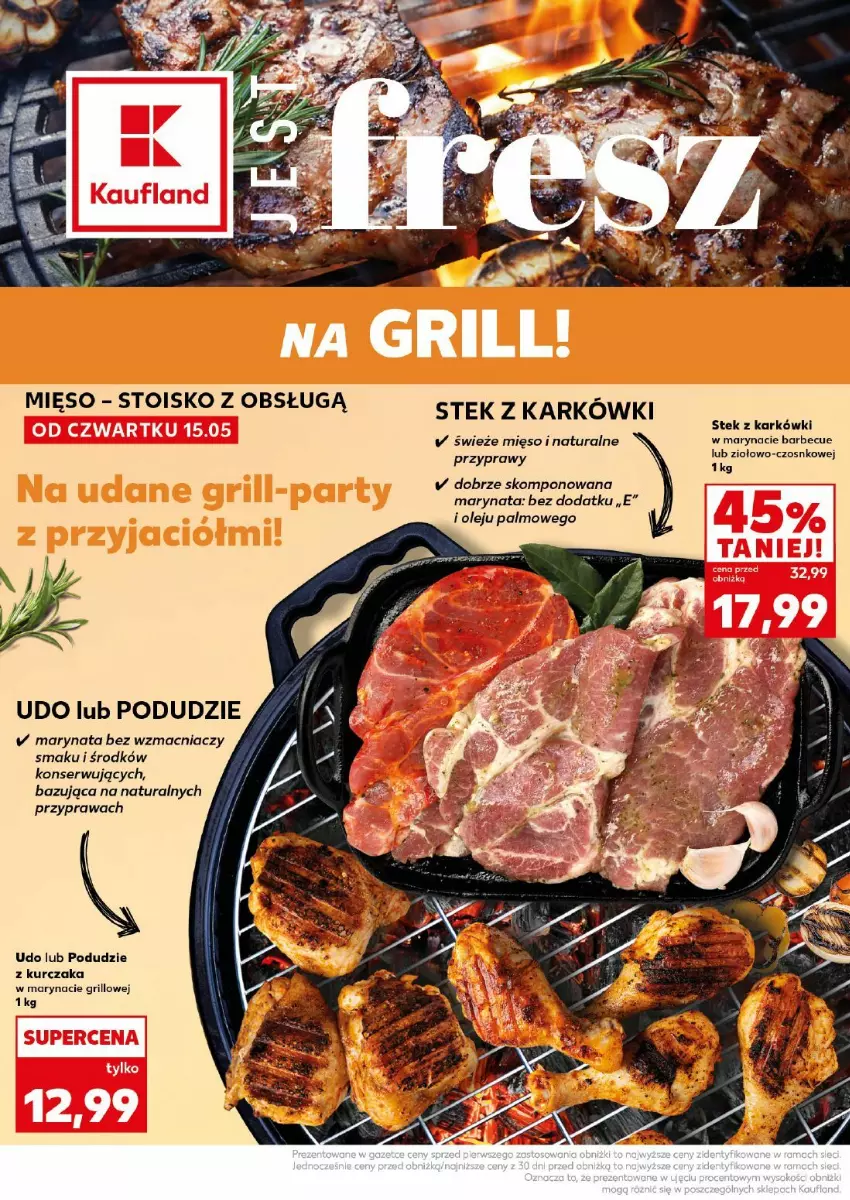 Gazetka promocyjna Kaufland - ważna 17.05 do 17.05.2025 - strona 23 - produkty: Grill, Kurczak, Mięso, Olej, Podudzie z kurczaka, Ser, Stek