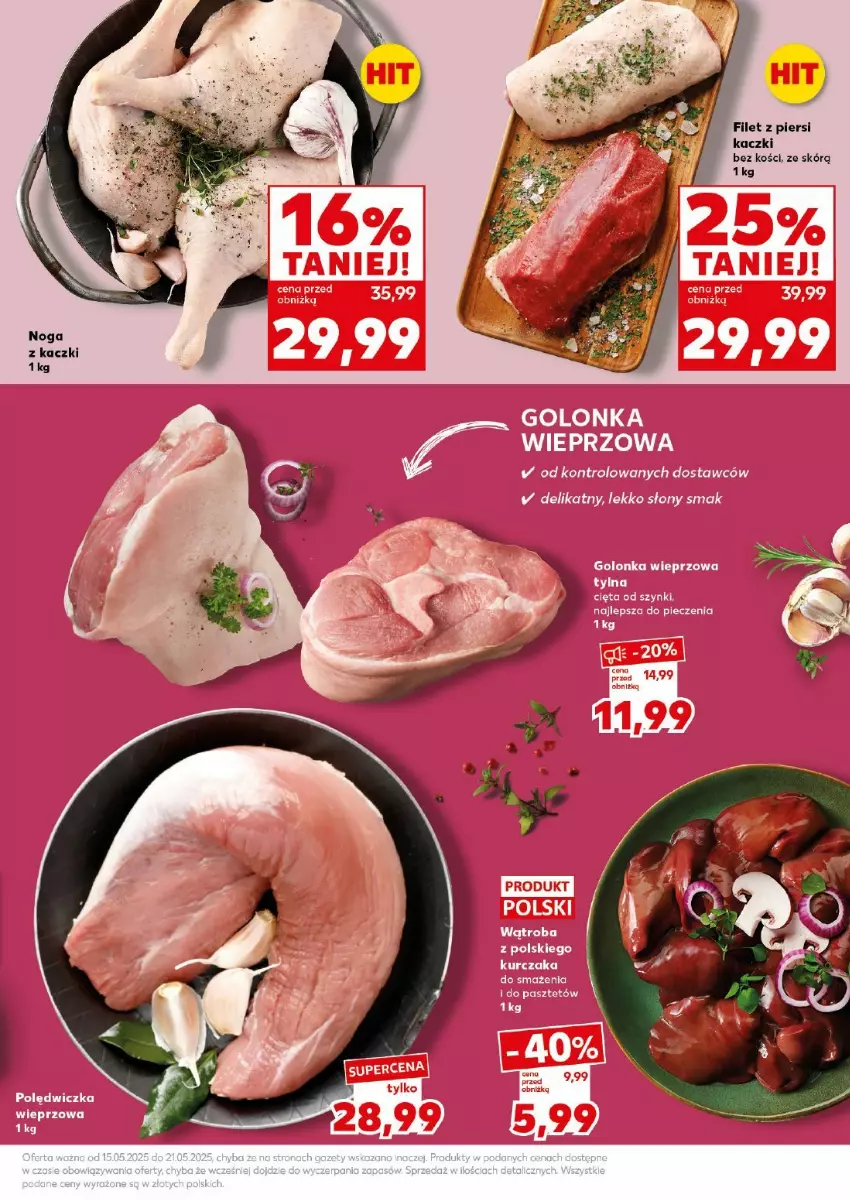 Gazetka promocyjna Kaufland - ważna 17.05 do 17.05.2025 - strona 24 - produkty: Filet z piersi kaczki, Noga z kaczki