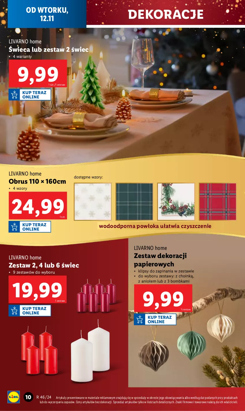 Gazetka promocyjna Lidl - GAZETKA - ważna 12.11 do 16.11.2024 - strona 12 - produkty: Ivar, Obrus, Papier, Por