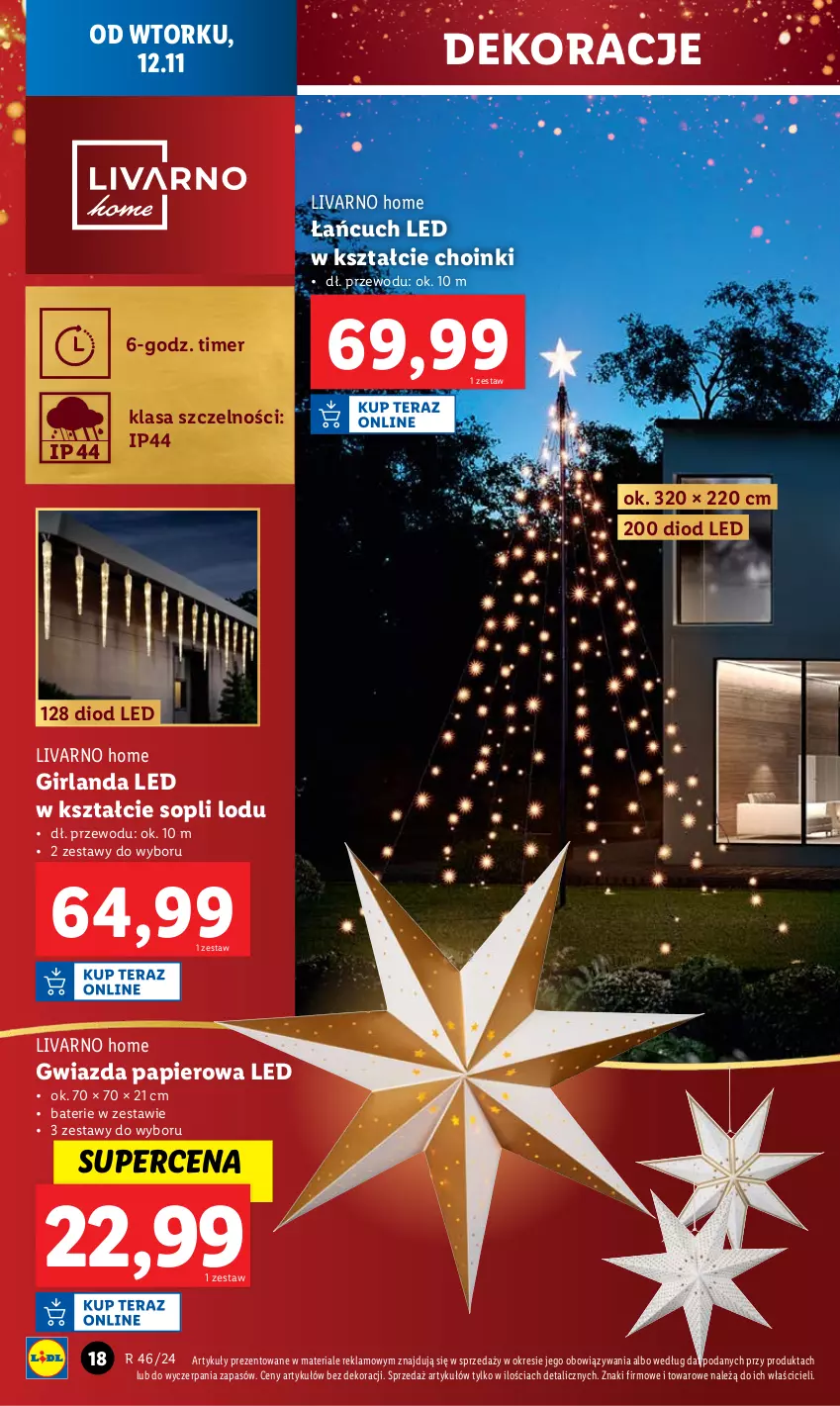 Gazetka promocyjna Lidl - GAZETKA - ważna 12.11 do 16.11.2024 - strona 20 - produkty: Girlanda, Gwiazda, Ivar, Papier