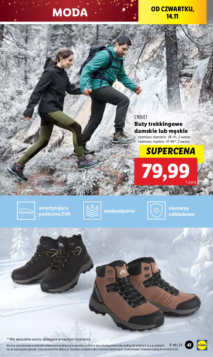 Gazetka promocyjna Lidl - GAZETKA - ważna 12.11 do 16.11.2024 - strona 43 - produkty: Buty, Moda, Por