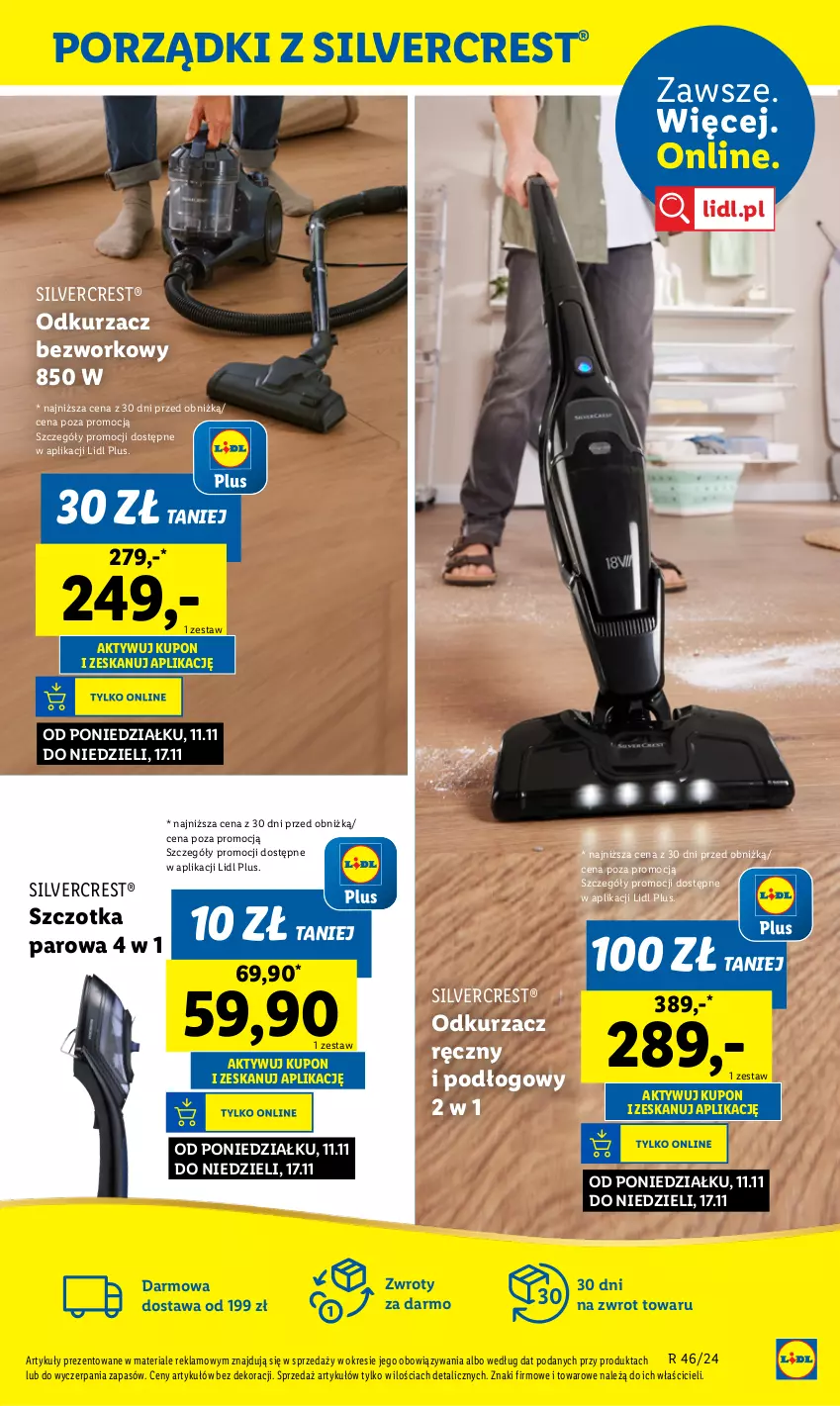 Gazetka promocyjna Lidl - GAZETKA - ważna 12.11 do 16.11.2024 - strona 53 - produkty: Odkurzacz, Por, Silvercrest, Szczotka