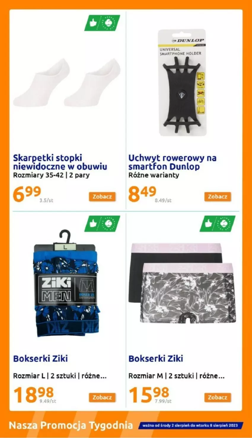 Gazetka promocyjna Action - ważna 02.08 do 08.08.2023 - strona 20 - produkty: Bokserki, Karp, Rower, Ser, Skarpetki, Smartfon, Top