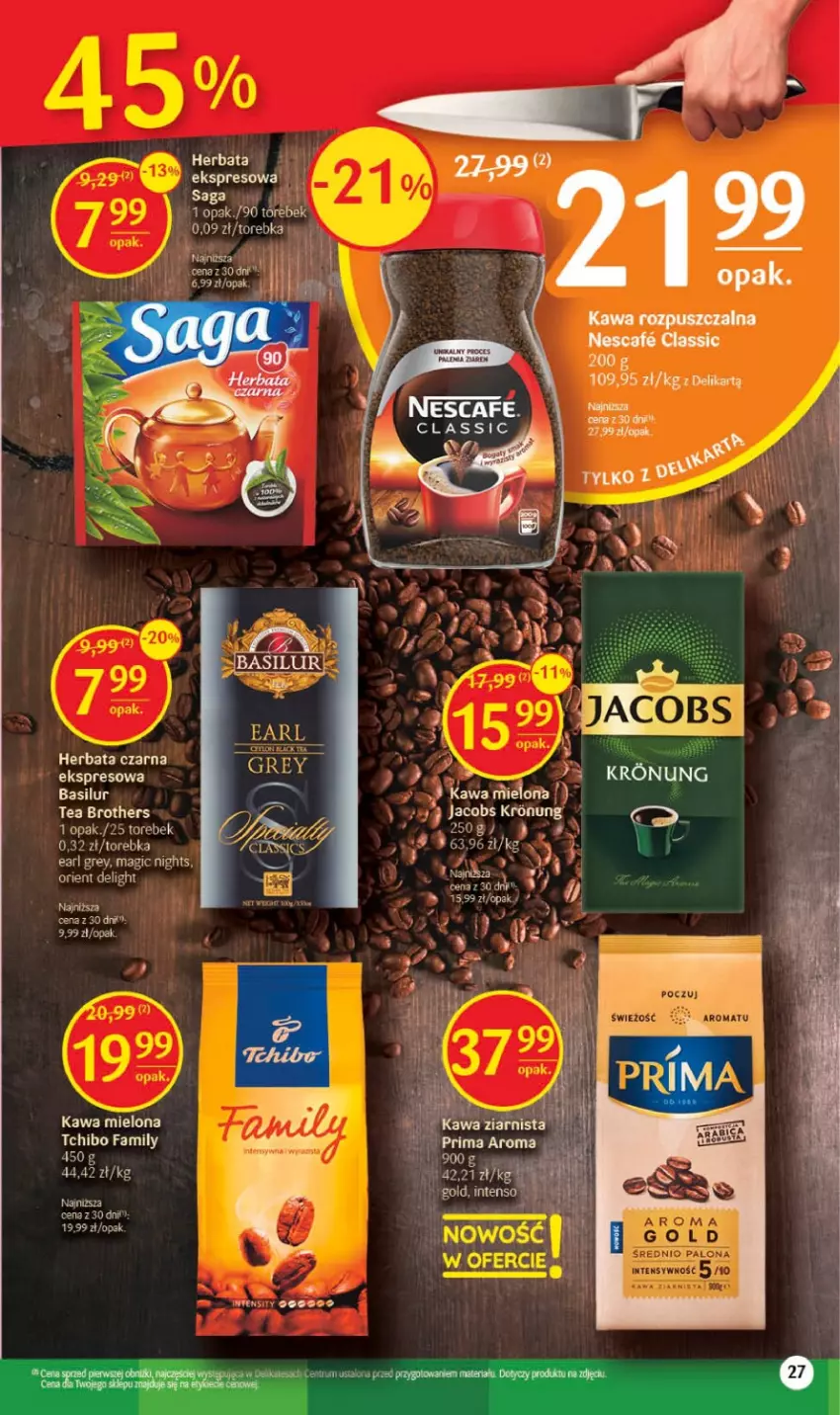 Gazetka promocyjna Delikatesy Centrum - Gazetka DC20 - ważna 25.05 do 31.05.2023 - strona 27 - produkty: Brother, Earl Grey, Herbata, Herbata czarna, Jacobs, Kawa, Kawa mielona, Kawa rozpuszczalna, Torebka