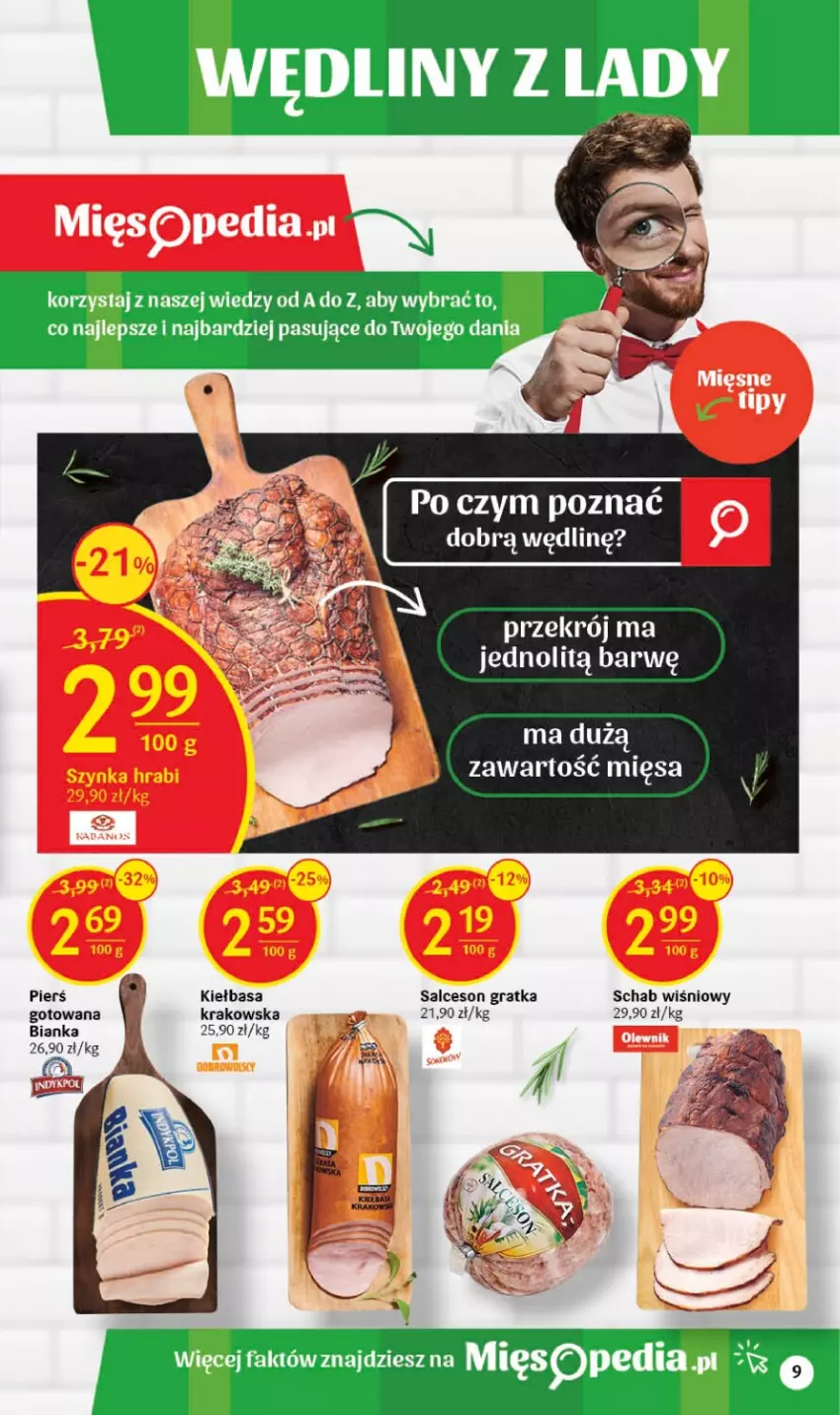 Gazetka promocyjna Delikatesy Centrum - Gazetka DC20 - ważna 25.05 do 31.05.2023 - strona 9 - produkty: Bianka, Gra, Kiełbasa, Salceson, Szynka