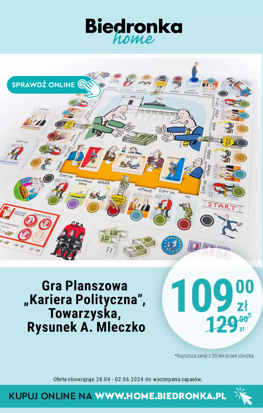 Gazetka promocyjna Biedronka - ważna 28.04 do 02.06.2024 - strona 4 - produkty: Gra, Mleczko