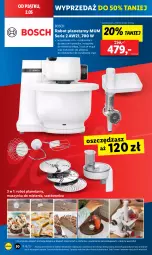Gazetka promocyjna Lidl - GAZETKA - Gazetka - ważna od 02.05 do 02.05.2025 - strona 54 - produkty: Ser, Robot planetarny, Maszynka do mielenia, Rozdrabniacz, Szynka, Robot, Szatkownica, Maszynka, Bosch