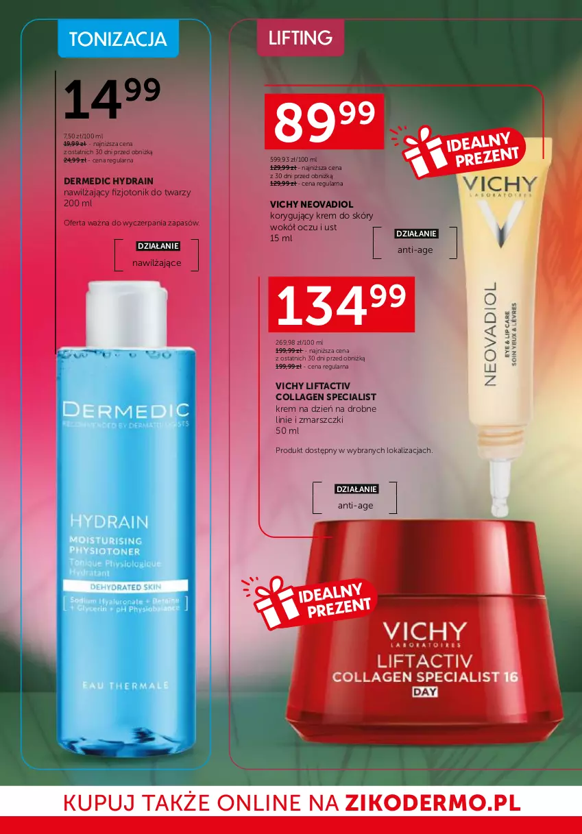 Gazetka promocyjna Ziko - Gazetka Ziko Dermo - ważna 26.02 do 11.03.2026 - strona 4 - produkty: Dermedic, Krem na dzień, Krem na noc, Mars, Rum, Ser, Serum, Serum do twarzy, Tonik, Tonik do twarzy, Vichy