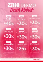 Gazetka promocyjna Ziko - Gazetka Ziko Dermo - Gazetka - ważna od 11.03 do 11.03.2026 - strona 3 - produkty: Top, SVR, Ser, Mus, Biokap, Bioderma, Embryolisse, Sati, Mleczko, Ziaja, Krem pod oczy, Nuxe, Olej, Okap, Fa