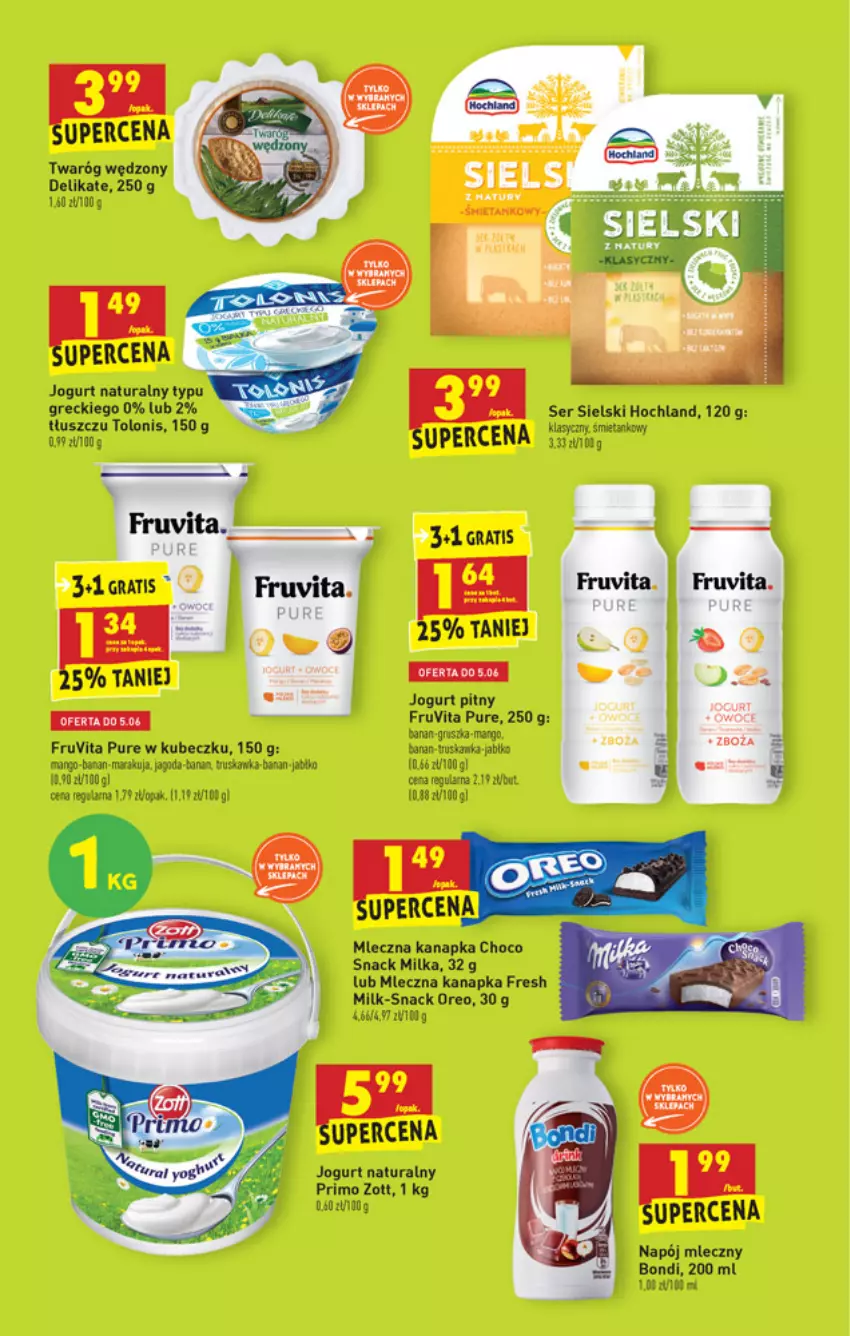 Gazetka promocyjna Biedronka - W tym tygodniu - ważna 02.06 do 09.05.2021 - strona 39 - produkty: Fa, Gra, Hochland, Jogurt, Jogurt naturalny, Jogurt pitny, Milka, Mleczna kanapka, Napój, Napój mleczny, Oreo, Pur, Ser, Twaróg, Zott