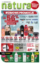 Gazetka promocyjna Drogerie Natura - Gazetka Drogerie Natura - Gazetka - ważna od 26.01 do 26.01.2022 - strona 1 - produkty: Woda perfumowana, Makijaż, Krem do twarzy, Elseve, Krem do rąk, Calvin Klein, Perfum, Pasta do zębów, KOBO, Taft, Tusz, Lion, Perła, Schauma, Szampon, Garnier, SESSIO, Woda, Farba do włosów, Fa