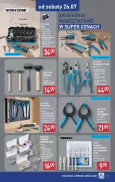 Gazetka promocyjna Aldi - Artykuły przemysłowe i tekstylia - Gazetka - ważna od 26.07 do 26.07.2025 - strona 11 - produkty: Wkręt, Piła płatnica, Młotek, Szczypce, Młot, Haczyk