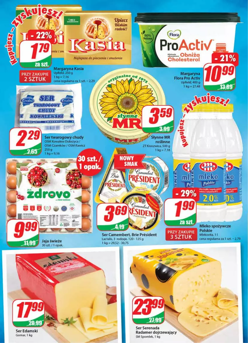 Gazetka promocyjna Dino - Gazetka - ważna 30.06 do 06.07.2021 - strona 12 - produkty: Brie, Camembert, Edam, Gra, Kasia, LG, Mleko, Mlekovita, Piec, Radamer, Ser, Ser twarogowy