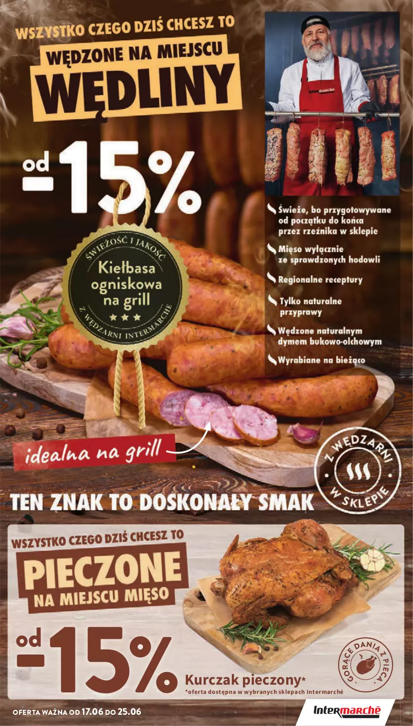 Gazetka promocyjna Intermarche - Gazetka promocyjna - ważna 17.06 do 25.06.2025 - strona 15 - produkty: Kurczak, Piec