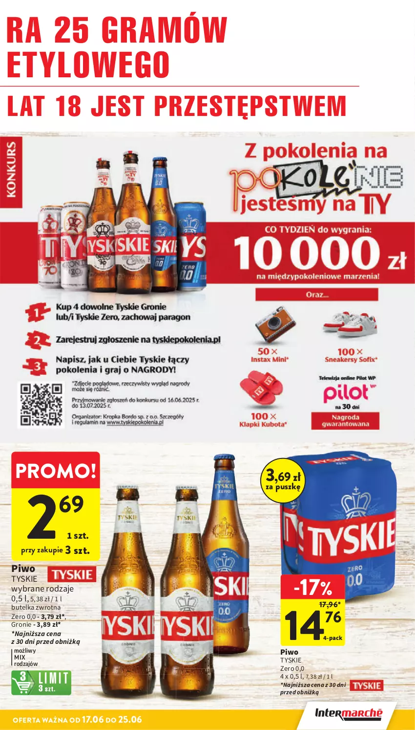 Gazetka promocyjna Intermarche - Gazetka promocyjna - ważna 17.06 do 25.06.2025 - strona 21 - produkty: Gra, Piwo, Tyskie
