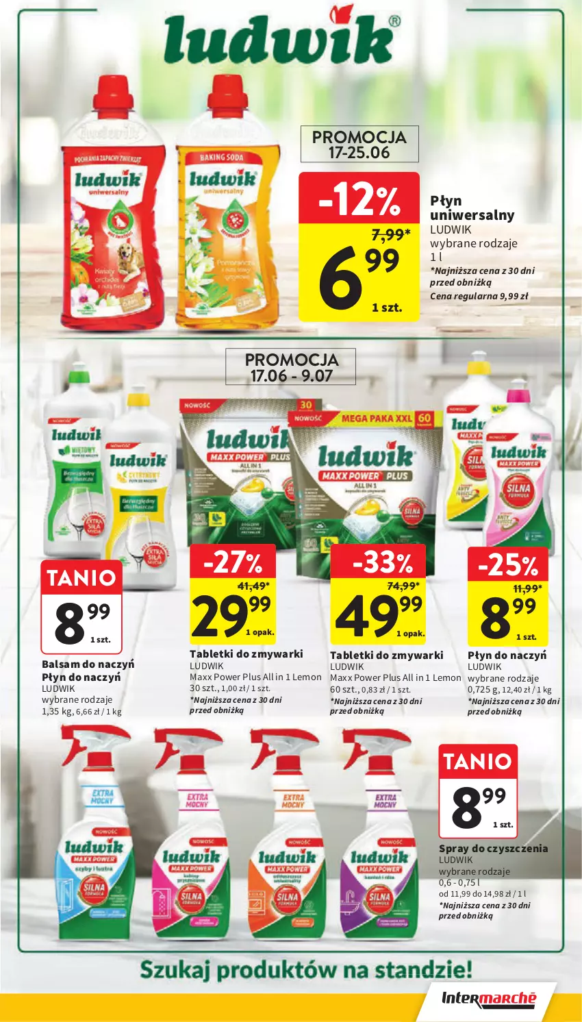Gazetka promocyjna Intermarche - Gazetka promocyjna - ważna 17.06 do 25.06.2025 - strona 39 - produkty: Ludwik, Spray do czyszczenia, Tablet, Tabletki do zmywarki, Zmywarki