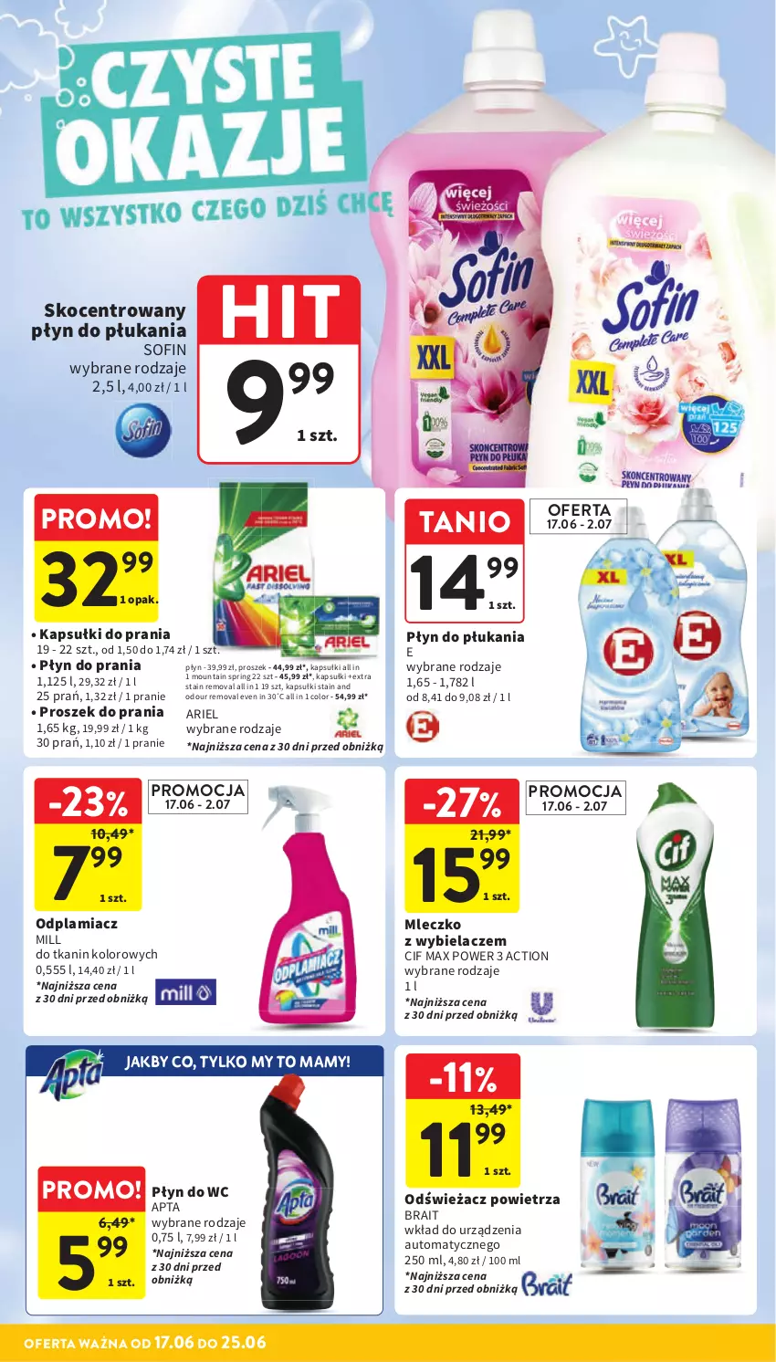 Gazetka promocyjna Intermarche - Gazetka promocyjna - ważna 17.06 do 25.06.2025 - strona 40 - produkty: Ariel, Cif, Koc